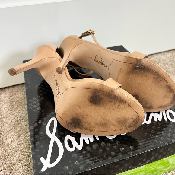 Sam Edelman Eleanor Patent Almond Heeled Sandals - Picture 9 of 11